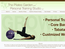 Tablet Screenshot of pilatesgardenstudio.com